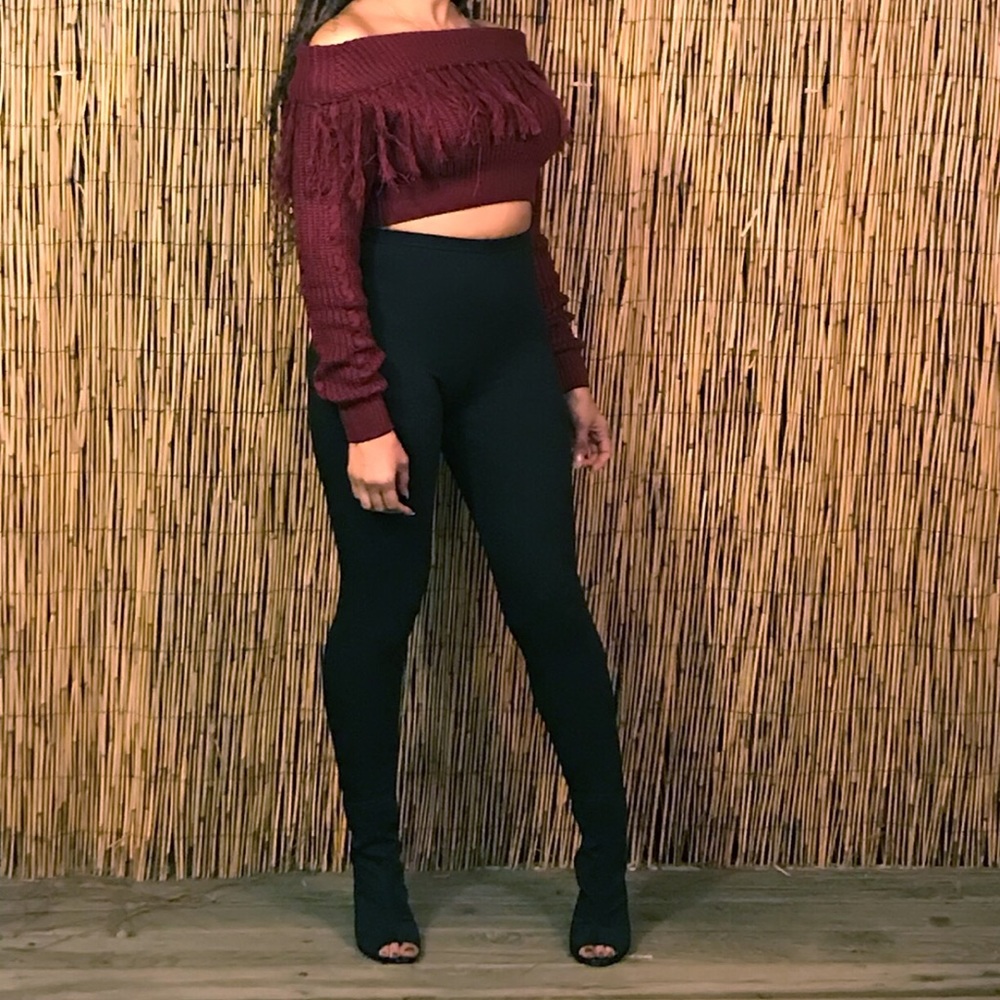 Brand New Eva Fringe Crop Top